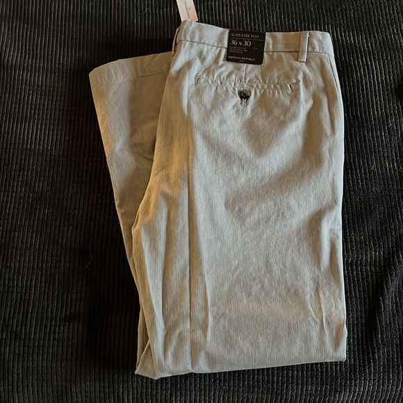 Men's Banana Republic Slim Stretch Pants Size 36x30 - Picture 1 of 11